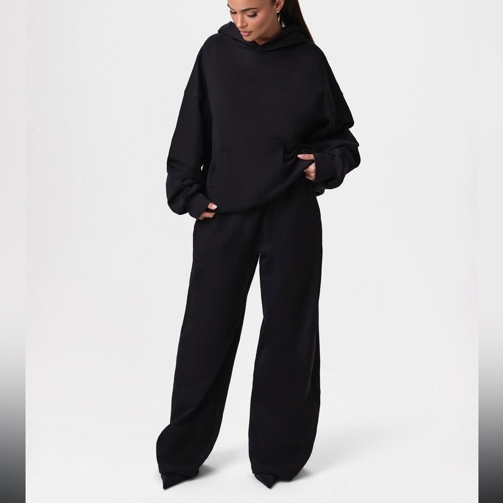 Naked wardrobe Black Hoodie and Sweatpants Set- brand new